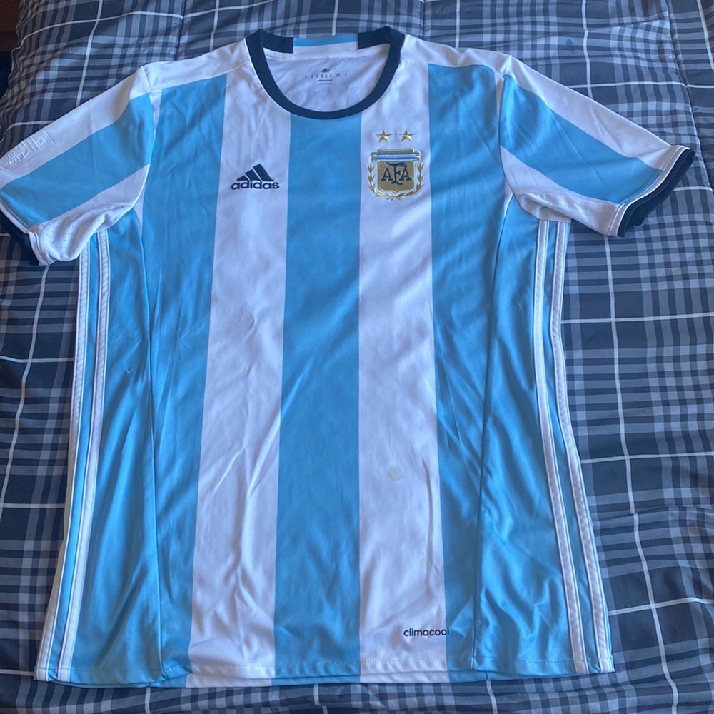 Lionel Messi Argentina National Team adidas Home Replica Player Jersey - White